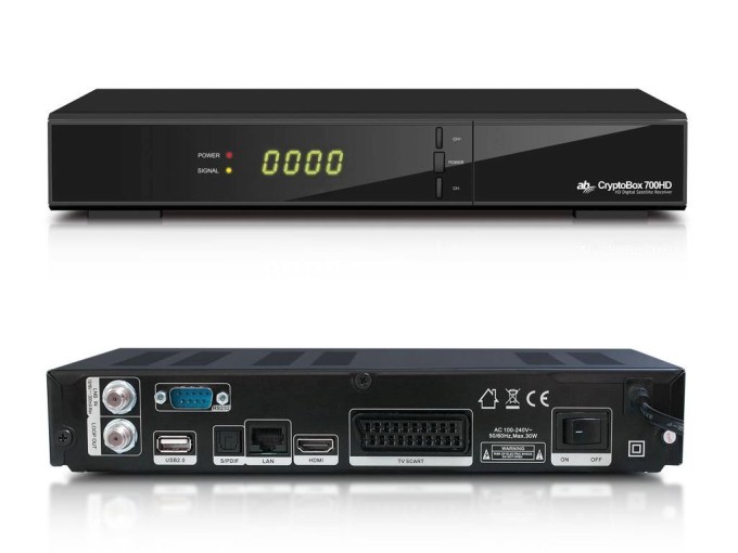 AB CryptoBox 700HD - Satelitní přijímač DVB-S2