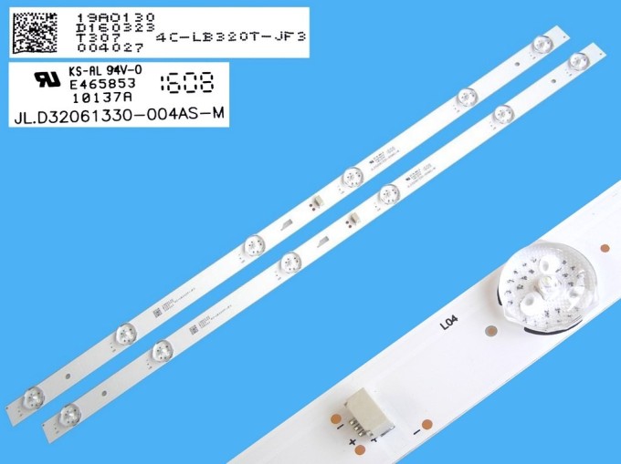 LED podsvit 553mm sada 2 kusy pro TCL a THOMSON TV