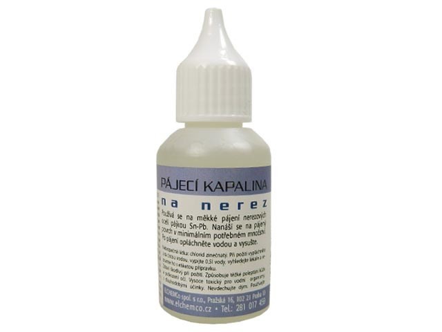 Pájecí kapalina na nerez a legované oceli 30 ml