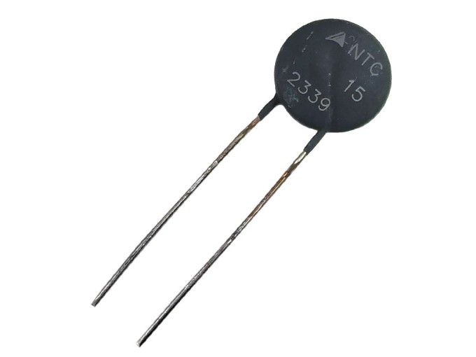 NTC Termistor 10 Ohm, 5A, THT