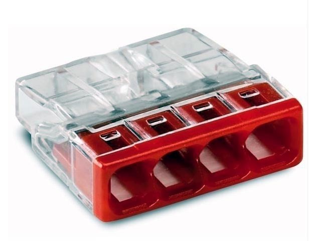 WAGO bezšroubová krabicová svorka 2273-204 4 x 0,5 - 2,5 mm²