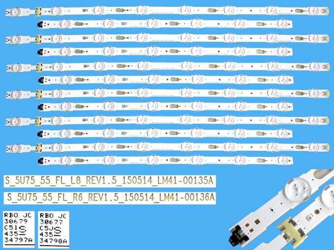 Sada LED podsvícení pro TV Samsung 55" - BN9634797A + BN9634798A