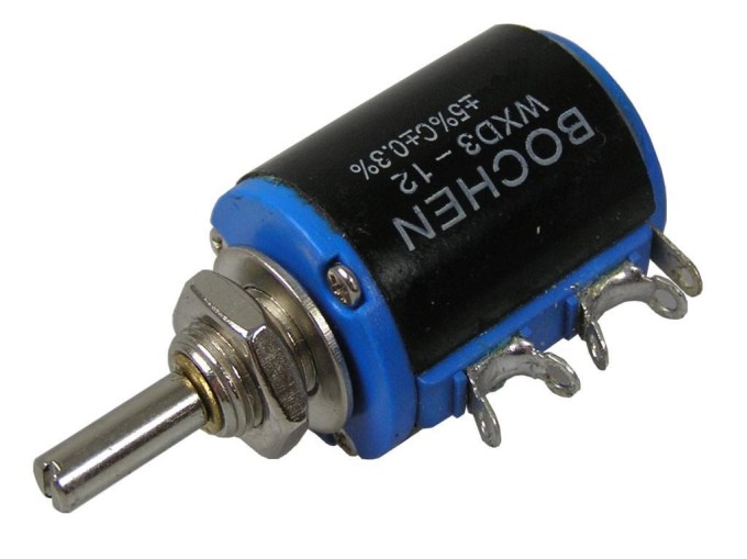 Víceotáčkový potenciometr 4k7 ohm 1W WXD3-12-1W