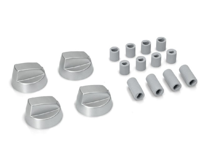 Univerzální ovládací knoflíky ke sporáku - sada 4ks s redukcemi