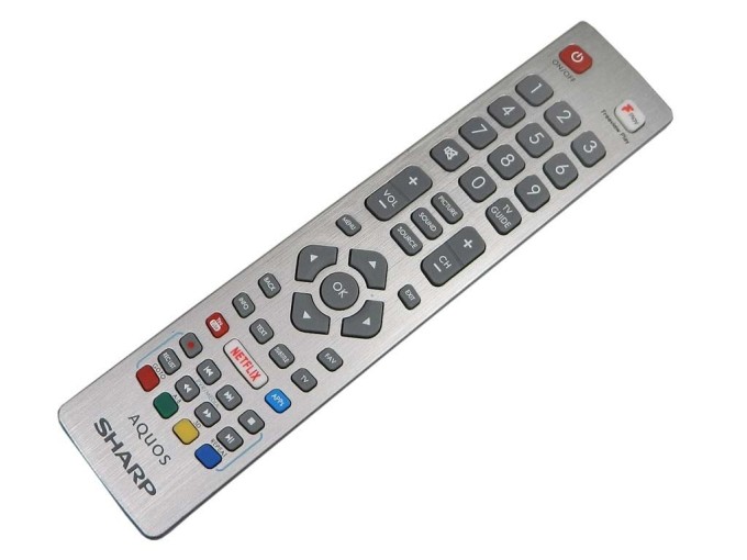 Dálkový ovladač Sharp Aquos DH170820 s IR diodou pro Netflix a YouTube
