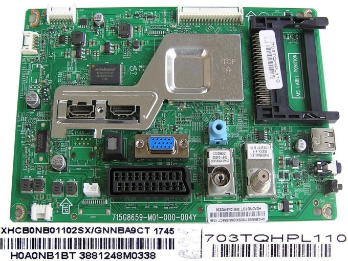 Základní deska LCD LED modul XHCB0NB01102SX/GNNBA9CT pro TV Philips 24PFS4032/12