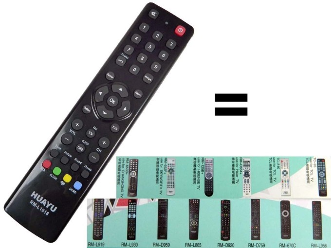 Univerzální dálkový ovladač RM-L1018 pro THOMSON a TCL