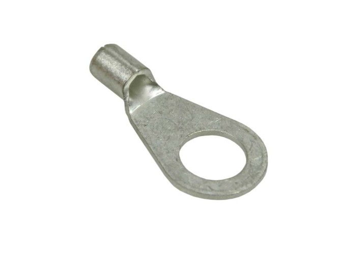 Krimpovací očko M6 bez izolace pro kabely 1,5-2,5mm2