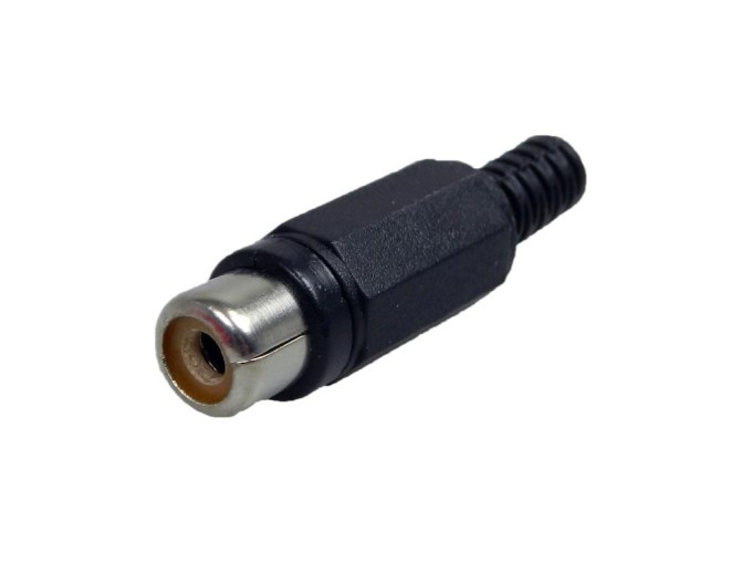 CINCH Konektor RCA - Černý Samice