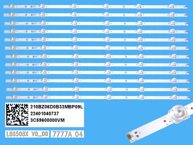 Sada LED podsvícení 675mm pro Philips 65" - 12 pásků LB6508X V0_00