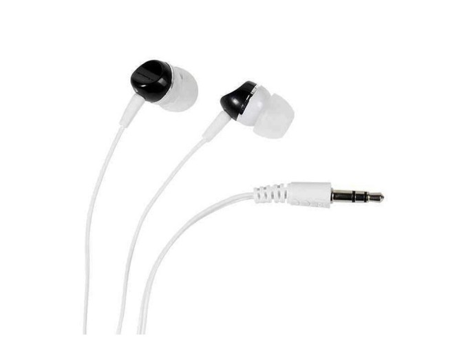 VIVANCO SR 3 34883 Bíločerná Sluchátka do Uší s 3,5mm Jackem