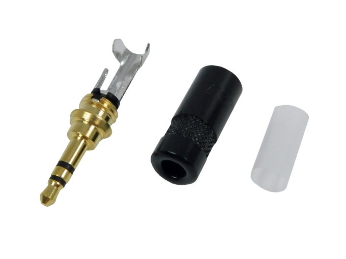 Konektor JACK 3.5mm Stereo Pozlacený NYS231BG