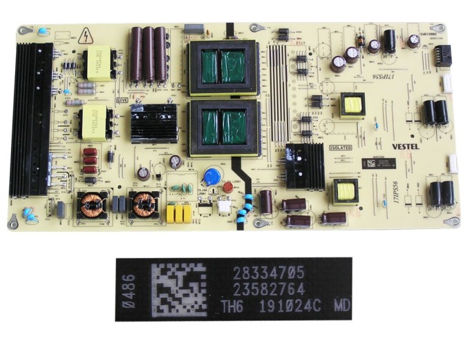 LCD napájecí modul 17IPS56 / SMPS POWER BOARD Vestel 23582764
