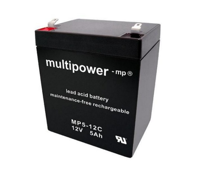 Olověný akumulátor 12V 5Ah MP5-12C Multipower