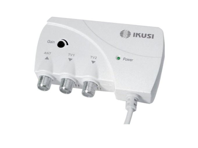 Anténní zesilovač Ikusi ATP-200, 1x vstup, 2x výstup, LTE700