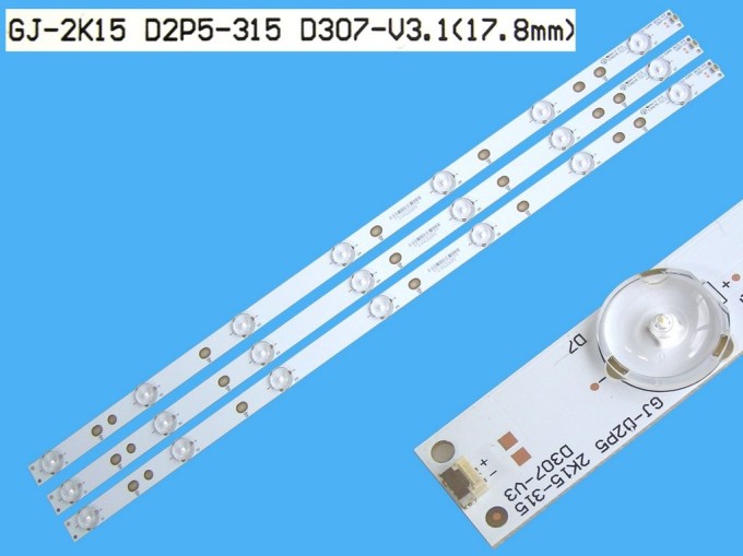 LED podsvit sada Philips GJ-2K15-D2P5-315-D307-V3 - 3 pásky 615mm