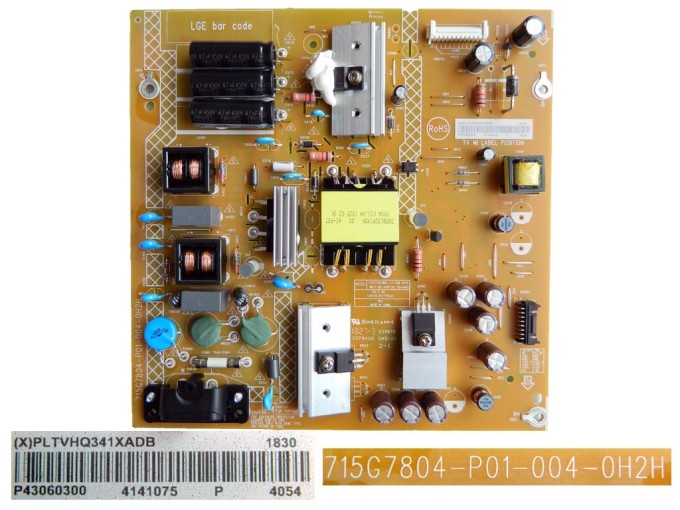 LCD Power Supply Board PLTVHQ341XADB / 715G7804-P01-004-0H2H