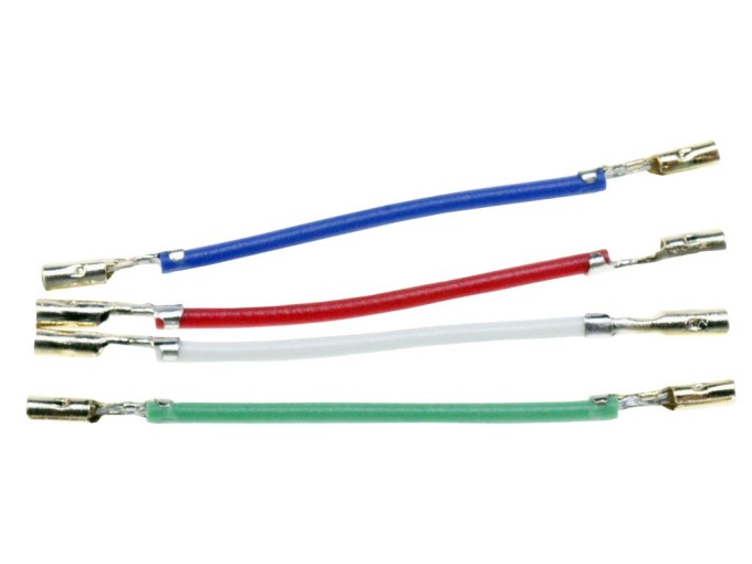 Propojovací vodiče pro gramofonový držák přenosky (headshell) 40mm - 4ks