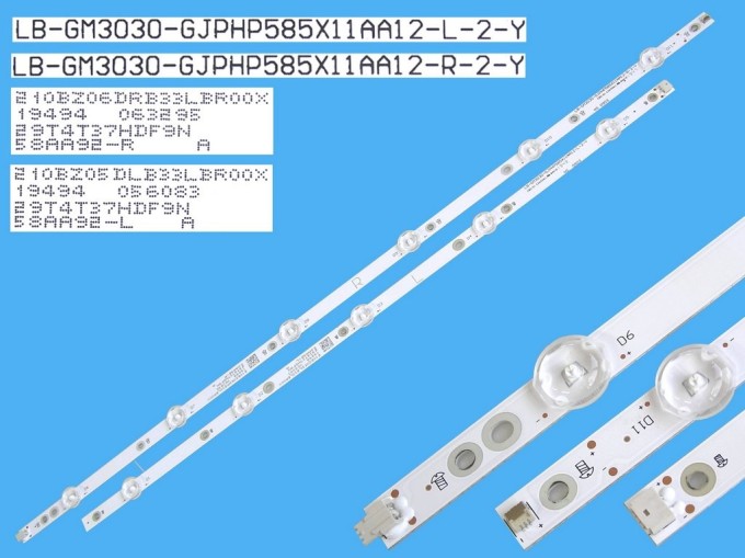 LED podsvit 1180mm sada pro LCD panely Philips LB-GM3030
