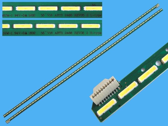 LED podsvit EDGE 604mm pro LG 55" - sada 2ks