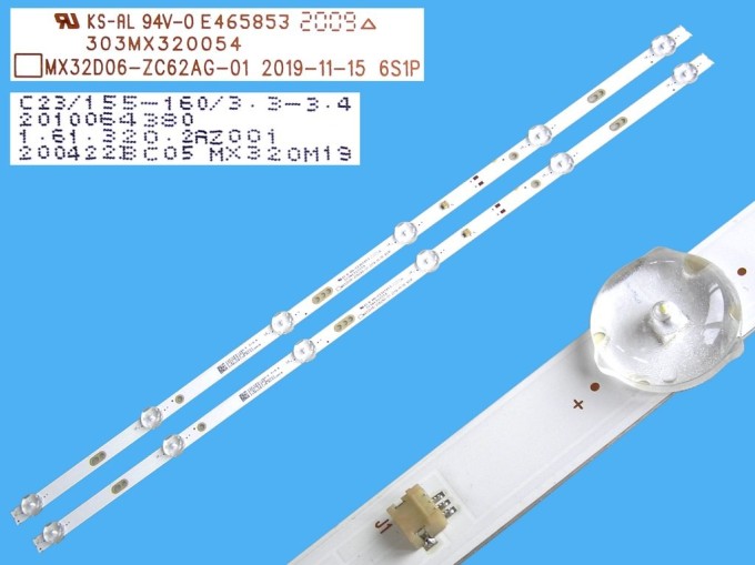 LED podsvícení pro LCD TV 32" - sada 2 pásků 580mm