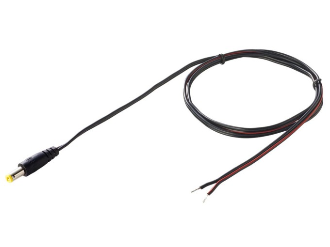 Prodlužovací napájecí kabel 0.8m s konektorem 5.5x2.1mm