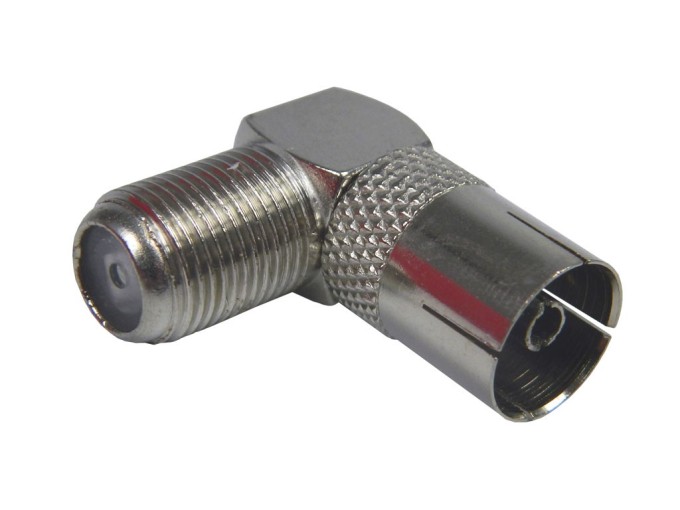 Anténní redukce F / IEC samice úhlová 90°