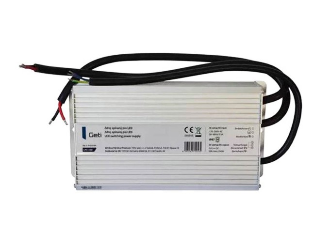 LED napáječ 250W 12V/20A Geti LPV-250