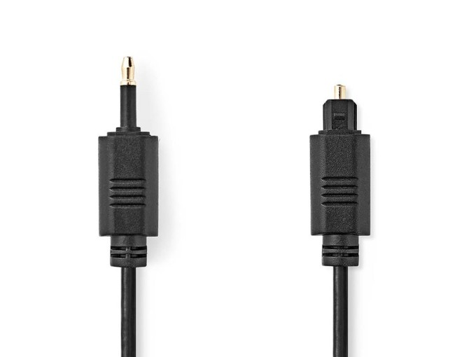 Optický kabel TOSLINK a 3.5mm jack 1m Nedis