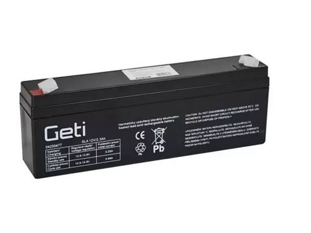 Olověný akumulátor 12V 2,3Ah Geti