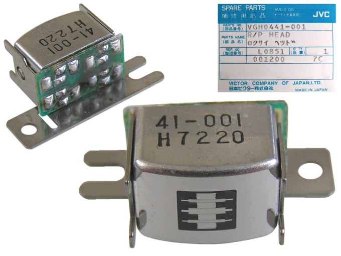 Reverzní stereo hlava 350 ohm VGH0441-001 pro kazetové magnetofony