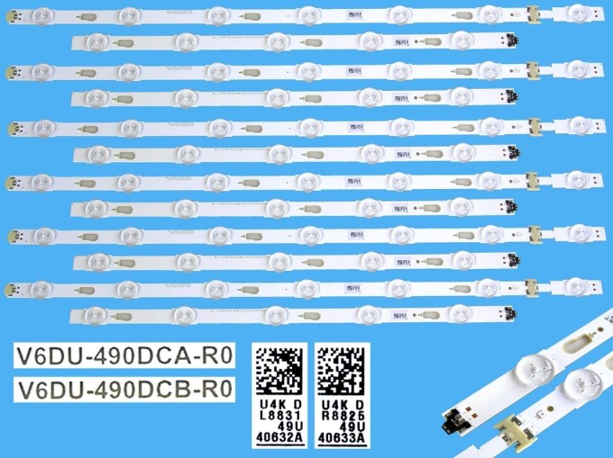 LED podsvit sada Samsung BN96-40632A a BN96-40633A - 12 pásků pro 49" LCD panely