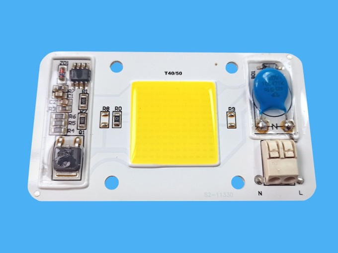 LED COB Čip 30W 230V Neutrální Bílá s Předřadníkem