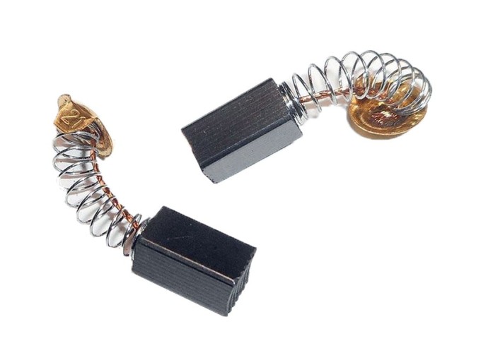 Náhradní uhlíky 6.4 x 7.4 x 12 mm - sada 2 ks pro elektromotory