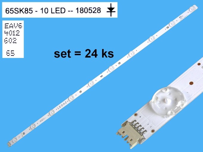 LED podsvit 665mm sada pro LG 65SK85 a další modely