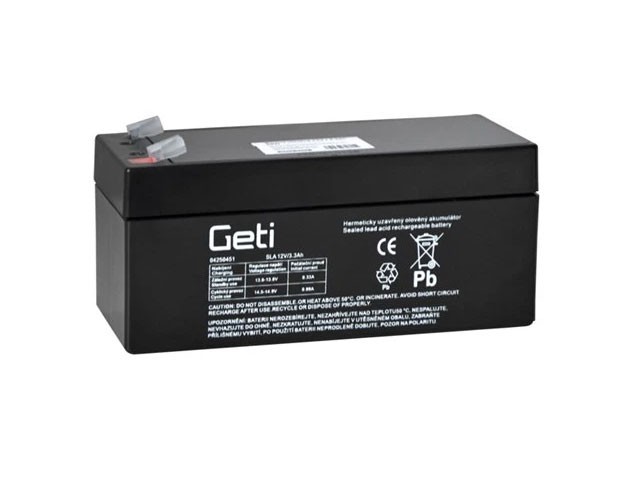 Olověný akumulátor 12V 3,3Ah AGM Geti