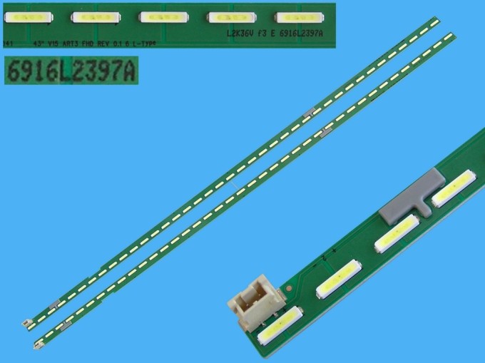 Sada LED podsvícení EDGE 468mm pro TV LG - 39 + 39 LED