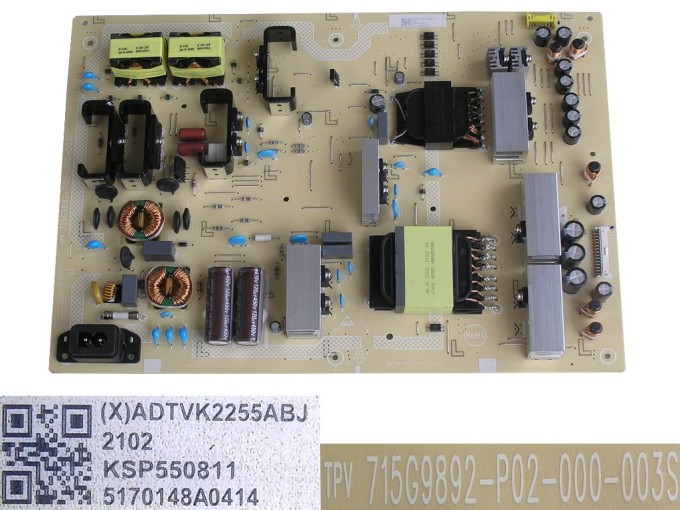 LCD modul zdroj Philips ADTVK2255ABJ - SMPS power supply board 715G9892-P02-000-003S