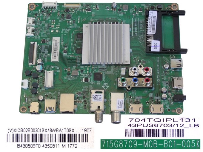 LCD LED modul základní deska Philips XICB02B00201SX/I8WBA1T0SX