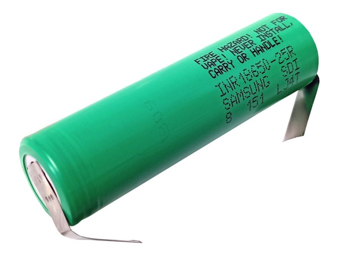 Samsung INR18650-25R Akumulátor 3,6V 2500mAh s pájecími vývody