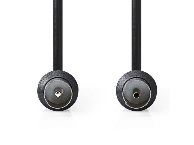 Anténní kabel CSGP40000BK50, 5m, černý, koaxiální, 2x stíněný