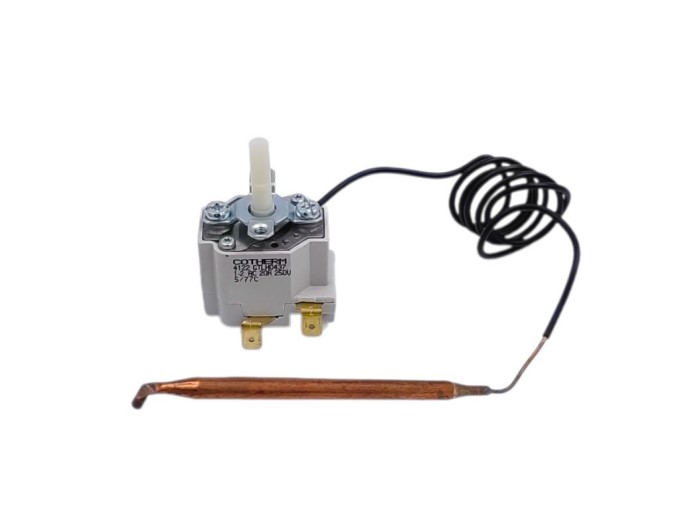 Kapilárový termostat bojleru 7-77°C s hřídelí 22mm