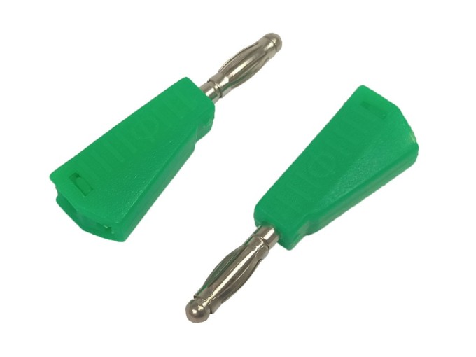 Banánek letovací se zdířkou 2ks zelené