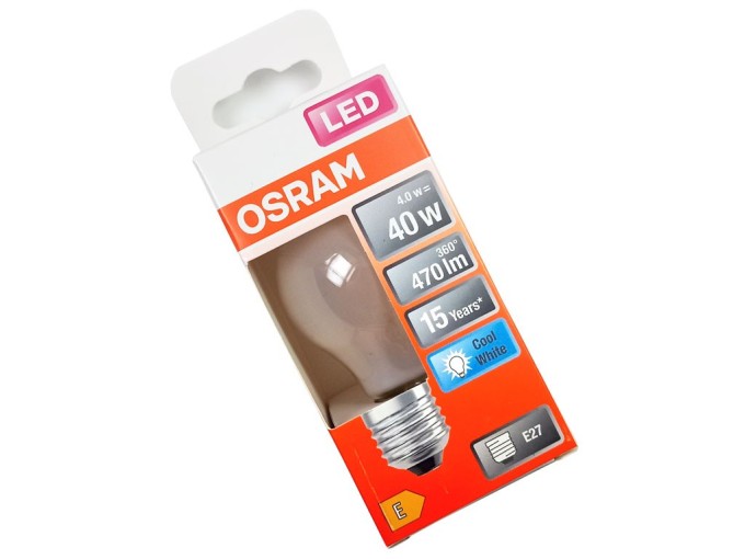 LED žárovka OSRAM STAR E27 4W/840 4000K 470lm