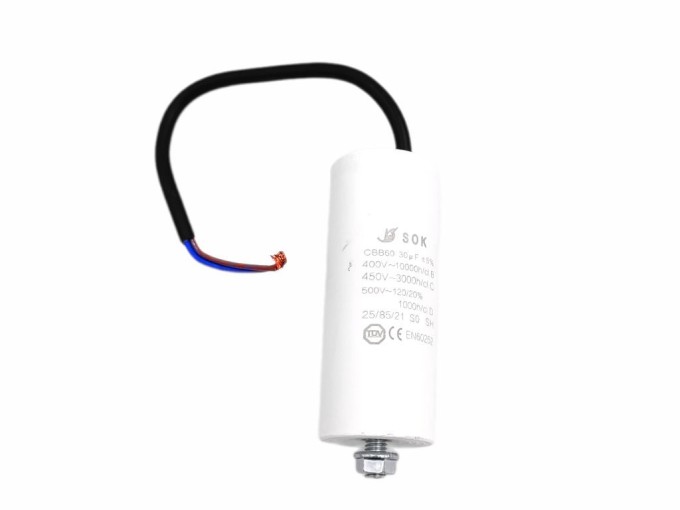 Kondenzátor rozběhový 30mF s kabelem TC886HS
