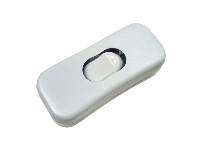 Kolébkový šňůrový vypínač 250V/2A bílý