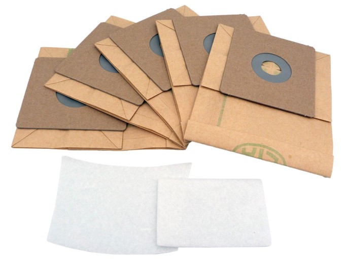 Papírové sáčky do vysavače Eta 0418 a 1418 s mikrofiltry - sada 5 ks + 2 ks