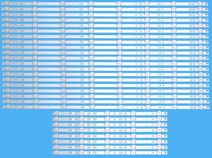 Sada LED podsvícení pro Sony 75" - 28 pásků D-LED BAR 750TV07 V1 + 750TV08 V1