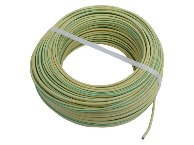 Silikonový kabel CSA 2,5 mm - zeleno/žlutý