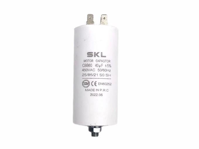 Rozběhový kondenzátor 40uF s konektory TC886DS